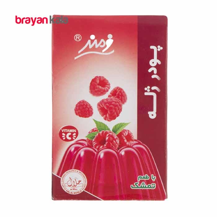 عکس اصلی پودر ژله تمشک فرمند وزن 100 گرم